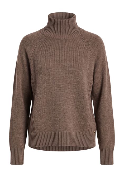Des Petits Hauts Women's Aramis Loutre Dark Grey Extra-Fine Merino High-Neck Jumper Des Petits Hauts |  | 1H26010207187